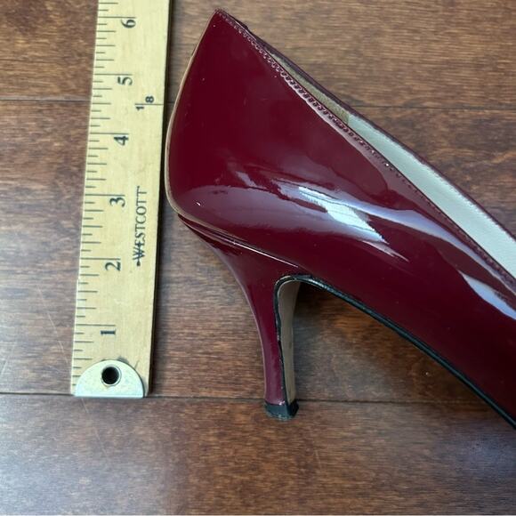 Boden Retro Oxblood Burgundy Patent Leather T Strap Heels, Mary Jane’s, Size 8.5 - Picture 15 of 16